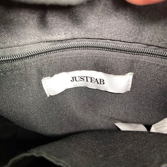 Just Fab Embossed Pleather Snakeskin Small Top Handle Shoulder Bag Purse Womens - Picture 9 of 12